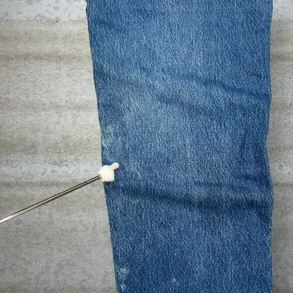 Vintage 90s Levis Jeans 40x30 Regular Straight Leg Fit Medium Wash Orange Tab - Picture 6 of 15